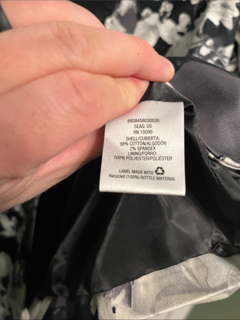 NWT women’s Covington XL black and white floral blazer! - Picture 3 of 7